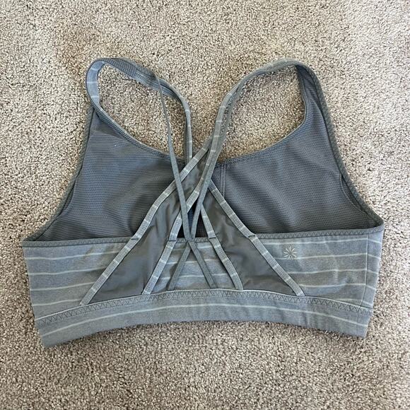 Athleta‎ Women's Sports Bra Grey Size Medium - Picture 4 of 5